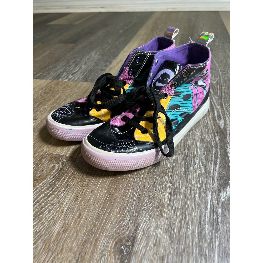 Ground Up Nightmare Before Christmas Sneakers Womens 7 Multicolor Good Patchwork